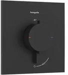 hansgrohe Ecostat Comfort E Thermostat Unterputz f&uuml;r 1 Verbraucher, Mattschwarz