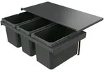 NABER GmbH Naber Cox Stand-UP&reg; 280 S/800-3, Abfallsammler anthrazit, H 280 mm