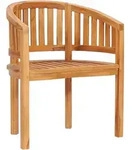 vidaXL Bananenstuhl Massivholz Teak