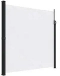 vidaXL Seitenmarkise Ausziehbar Wei&szlig; 200x300 cm