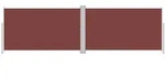 vidaXL Seitenmarkise Ausziehbar Braun 180x600 cm