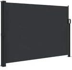 vidaXL Seitenmarkise Ausziehbar Schwarz 140x300 cm