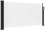 vidaXL Seitenmarkise Ausziehbar Wei&szlig; 100x300 cm