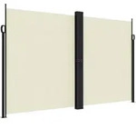 vidaXL Seitenmarkise Ausziehbar Creme 200x600 cm