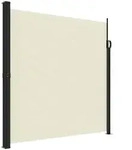 vidaXL Seitenmarkise Ausziehbar Creme 200x600 cm