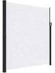 vidaXL Seitenmarkise Ausziehbar Wei&szlig; 220x500 cm