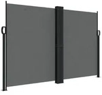 vidaXL Seitenmarkise Ausziehbar Anthrazit 160x1200 cm