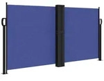 vidaXL Seitenmarkise Ausziehbar Blau 120x600 cm