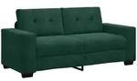 vidaXL Zweisitzer-Sofa Dunkelgr&uuml;n 180x77x82 cm Samt