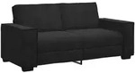 vidaXL 2-Sitzer-Sofa Schwarz 180x78x84 cm Samt