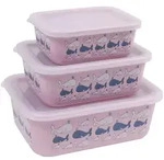 AWAVE&reg; Aufbewahrungsdosen-Set aus rPET, 3-tlg., ros&eacute;