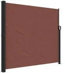 vidaXL Seitenmarkise Ausziehbar Braun 180x500 cm
