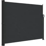 vidaXL Seitenmarkise Ausziehbar Schwarz 160x500 cm