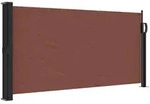 vidaXL Seitenmarkise Ausziehbar Braun 100x500 cm