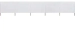 vidaXL 5-teiliges Windschutzgewebe 600 x 120 cm Sandwei&szlig;