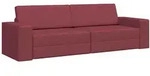 vidaXL Schlafsofa 200cm Weinrot Stoff