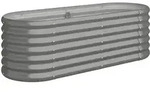 vidaXL Hochbeet Verzinkter Stahl 114x40x36 cm Grau