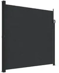 vidaXL Seitenmarkise Ausziehbar Schwarz 200x300 cm