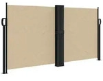 vidaXL Seitenmarkise Ausziehbar Beige 120x1200 cm