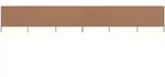 vidaXL 6-teiliges Windschutzgewebe 800 x 160 cm Taupe