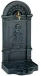 Relaxdays Standbrunnen, antik, Engel-Design, mit Wasserhahn & Becken, HxBxT: 83x39x33