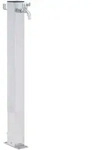 vidaXL Wassers&auml;ule f&uuml;r den Garten 80 cm Edelstahl Quadratisch