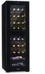 Klarstein Shiraz 39 Duo Weink&uuml;hlschrank 2 Zonen 105l 34 Flaschen Schwarz