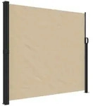 vidaXL Seitenmarkise Ausziehbar Beige 180x500 cm