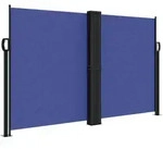 vidaXL Seitenmarkise Ausziehbar Blau 140x600 cm