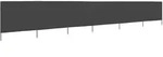 vidaXL 6-teiliges Windschutzgewebe 800 x 80 cm Grau