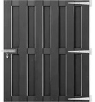 vidaXL Gartentor WPC 100x112 cm Grau