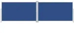 vidaXL Seitenmarkise Ausziehbar Blau 180x600 cm
