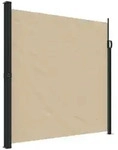 vidaXL Seitenmarkise Ausziehbar Beige 200x500 cm