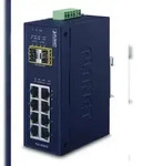 PLANET Industrial 8 100/1000X SFP+ 2-Port 10/100/1000T,Managed Switch, -40~75 degrees