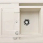 BLANCO GmbH + Co KG BLANCO METRA 45 S Compact Einbausp&uuml;le SILGRANIT softwei&szlig; ab 45