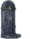 Relaxdays Standbrunnen, Antik-Stil, Nostalgie, Garten, Terrasse, Wasserhahn, Becken,