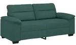 vidaXL 2-Sitzer-Sofa Dunkelgr&uuml;n 180x81x84 cm Stoff