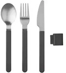 Mepal SILUETA Besteck-Set 3-teilig Nordic Black