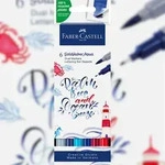 FABER-CASTELL Faber Castell Aqua Dual Marker Gofa 0,4 mm LetteringSea 6er