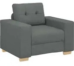 vidaXL Sessel Dunkelgrau 100x78x80 cm Stoff