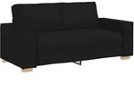 vidaXL 2-Sitzer Sofa Schwarz 180x78x84 cm Stoff