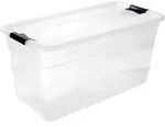 Keeeper - Aufbewahrungsbox mit Deckel 83L Transparent, Kollektion Cornelia