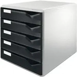 Leitz Schubladenbox 52800095 DIN A4 5Schubf&auml;cher lichtgr/sw