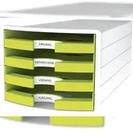 HAN Schubladenbox IMPULS Trend Colour, 4 offene Sch&uuml;be f. DIN A4/C4, 1011-X,