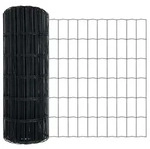 vidaXL Eurozaun Grau 0,6 x 50 m PVC-beschichtetes Eisen