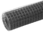 vidaXL Drahtzaun Stahl mit PVC-Beschichtung 10x1,5 m Grau