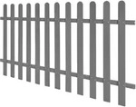 vidaXL Lattenzaun WPC 200 x 100 cm