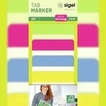 SIGEL HN204 Tab Marker - gr&uuml;n/pink/blau/gelb - 20 Haftmarker