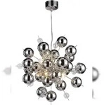 N&auml;ve Pendelleuchte "Explosion" in chrom klein