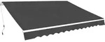 vidaXL Gelenkarmmarkise 450 cm Anthrazit